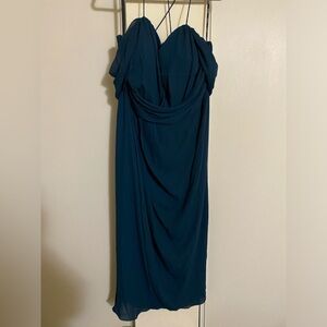 City Chic size 16 off the shoulder formal dress in emerald green